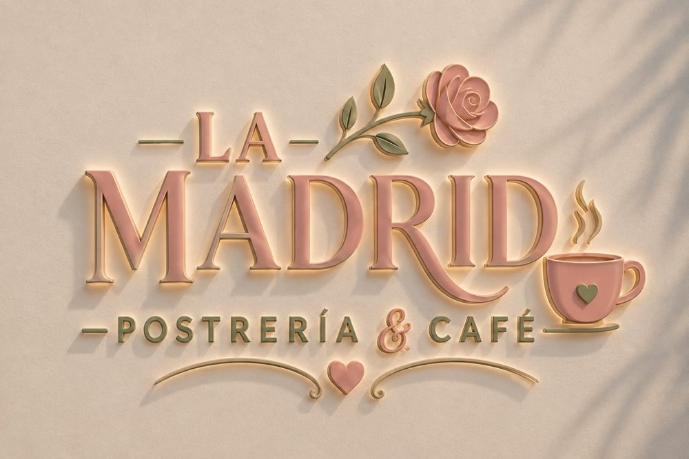 Logotipo de La Madrid · Postrería & Café